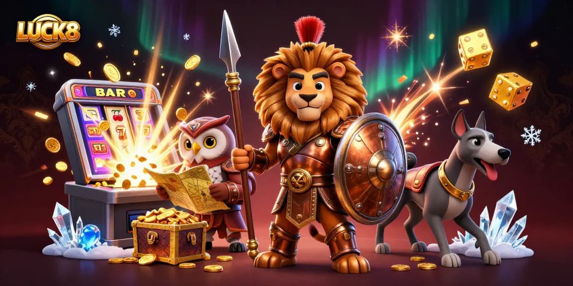 Experience LUCK8's vibrant casino scene with spectacular jackpots and rich visual details.