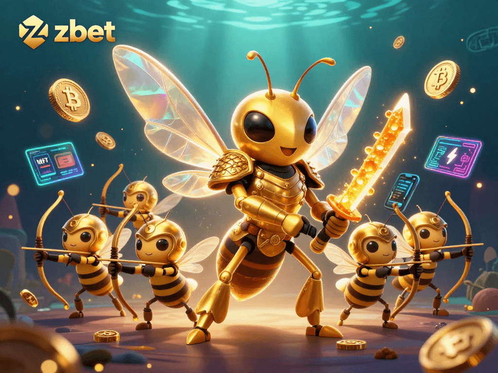 Experience thrilling zbet action in a vibrant casino scene featuring unique characters and dynamic elements.