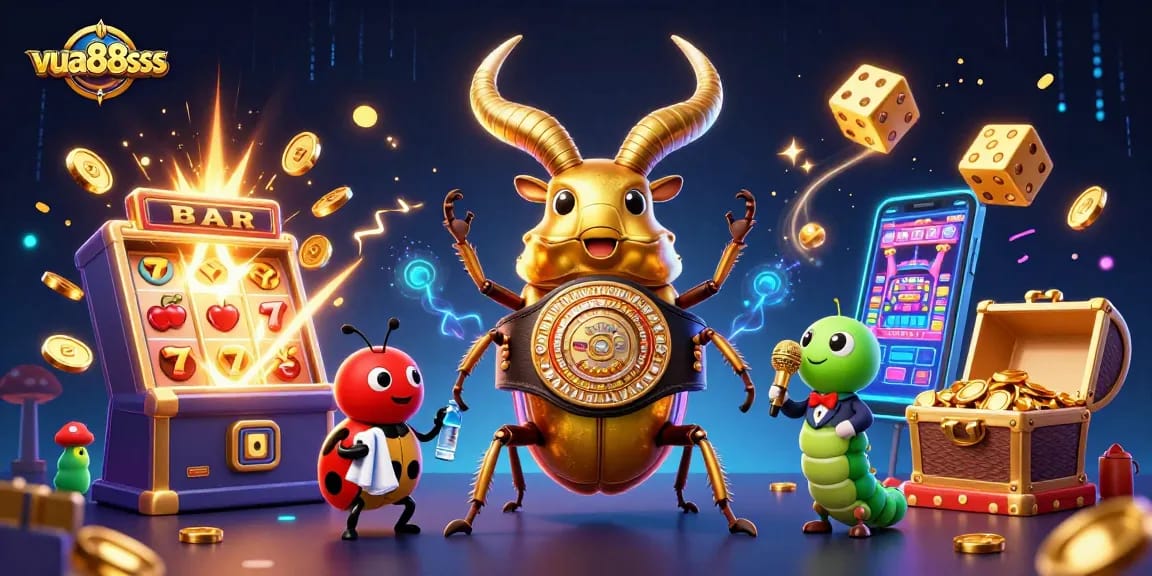 Experience thrilling jackpots at vua88sss with dynamic gaming characters amidst vibrant visuals.
