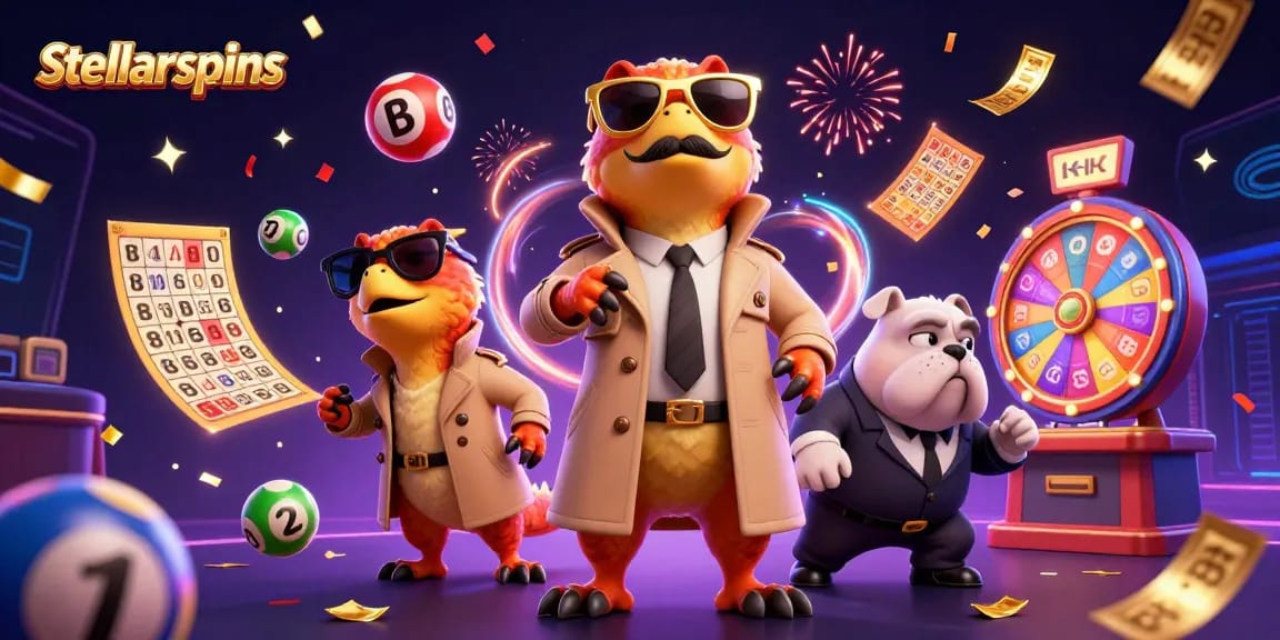 Experience stellarspins with lively raptors in a casino scene filled with vibrant lottery elements.