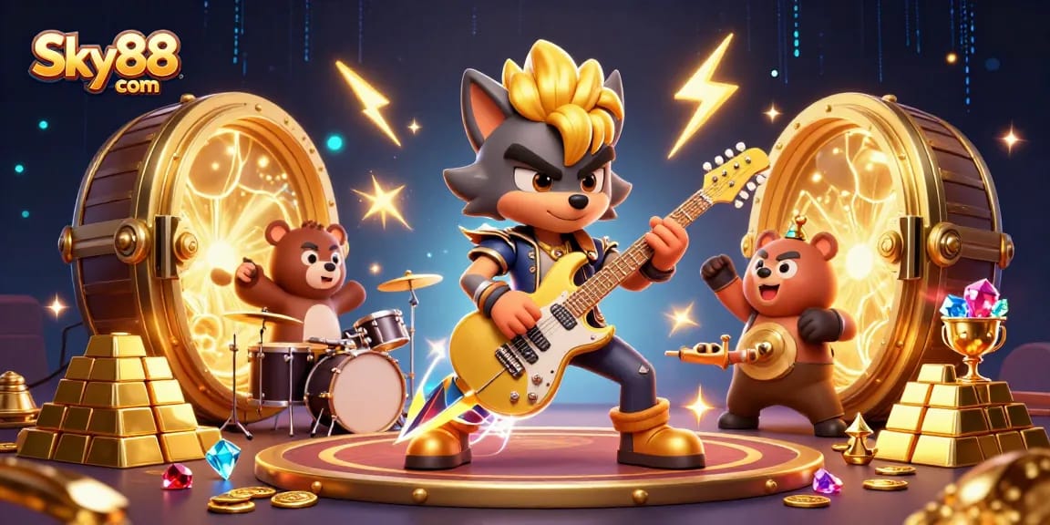 Experience thrilling gaming at Sky88 sa com with lively characters and dazzling casino elements.