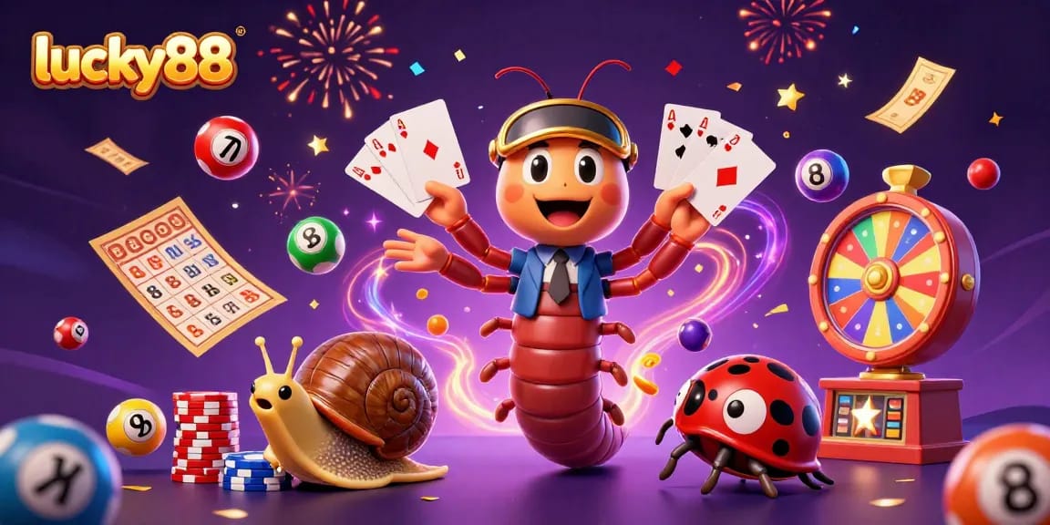 Engage in exciting gameplay with lucky88 as vibrant casino elements surround dynamic characters.