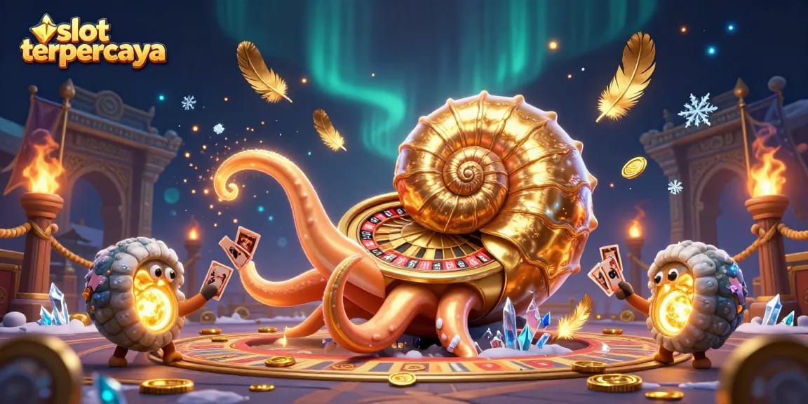 Experience the thrill with slot terpercaya featuring a giant nautilus and stunning casino elements.