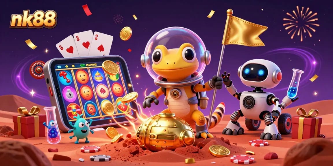 Experience big wins at nk88 casino with vibrant 3D Martian adventures and thrilling gaming elements.