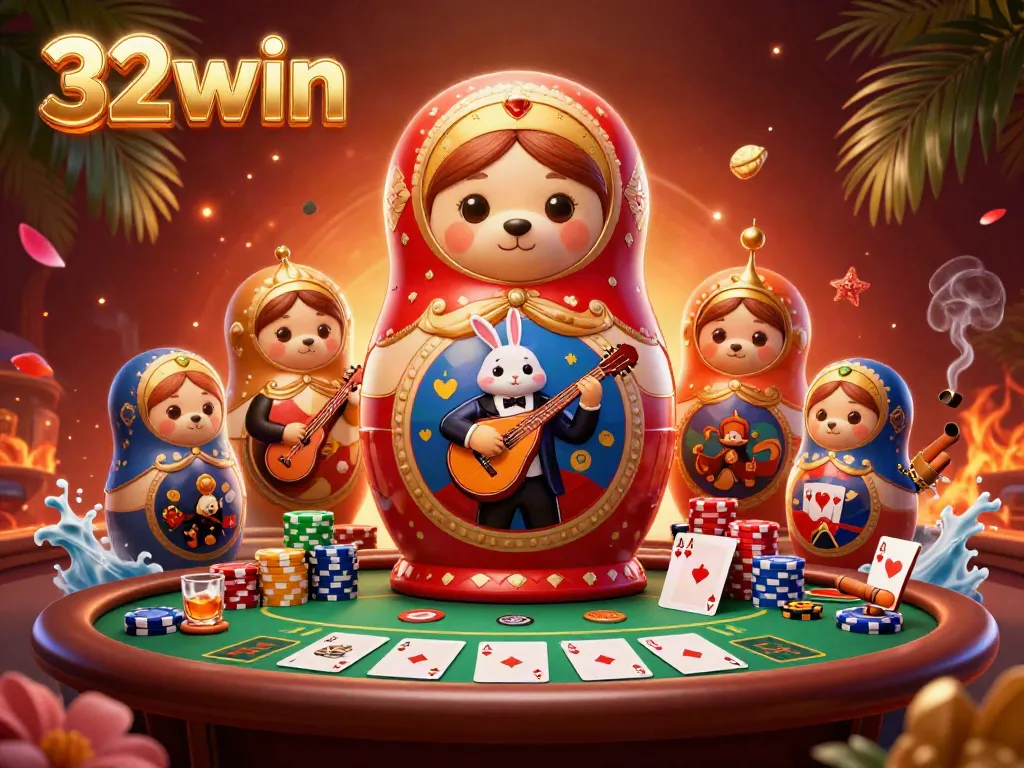 Engage in vibrant casino gameplay actions at 32win with dynamic characters and rich visual elements.