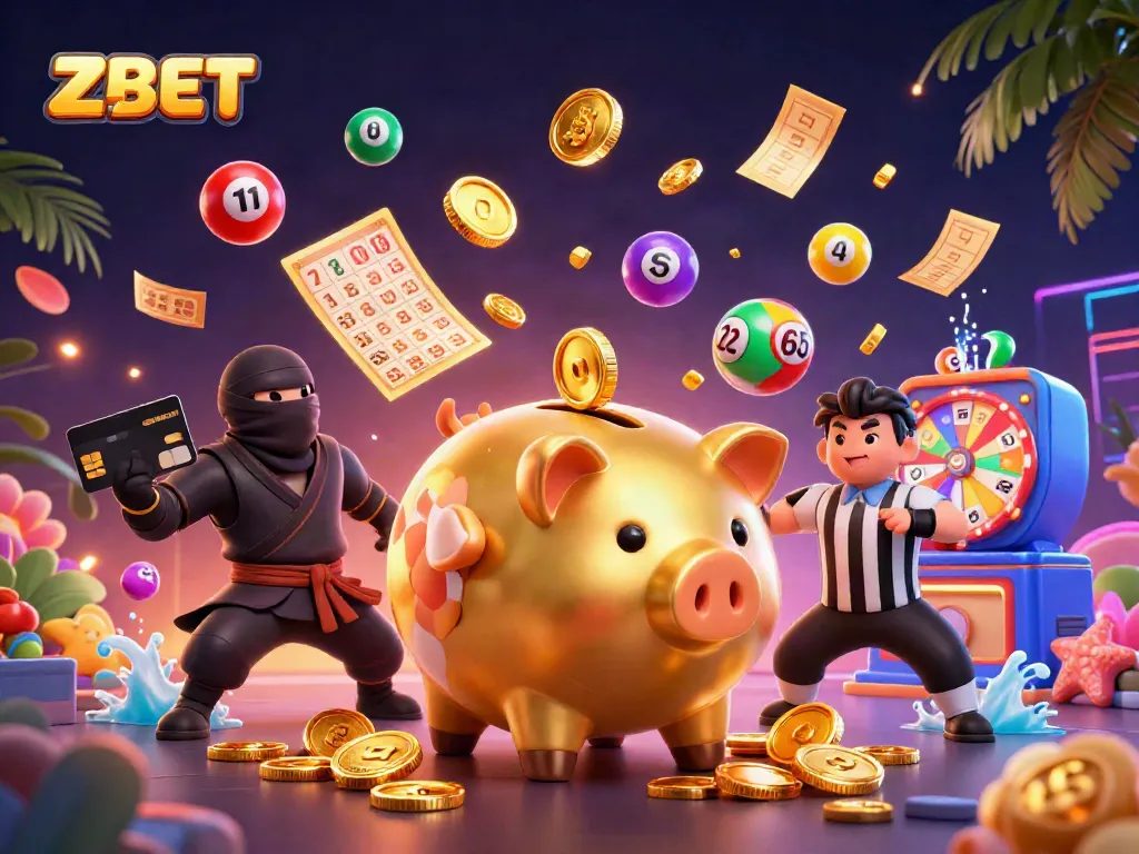 ZBET engages players with a lively 3D scene filled with thrilling gambling elements.
