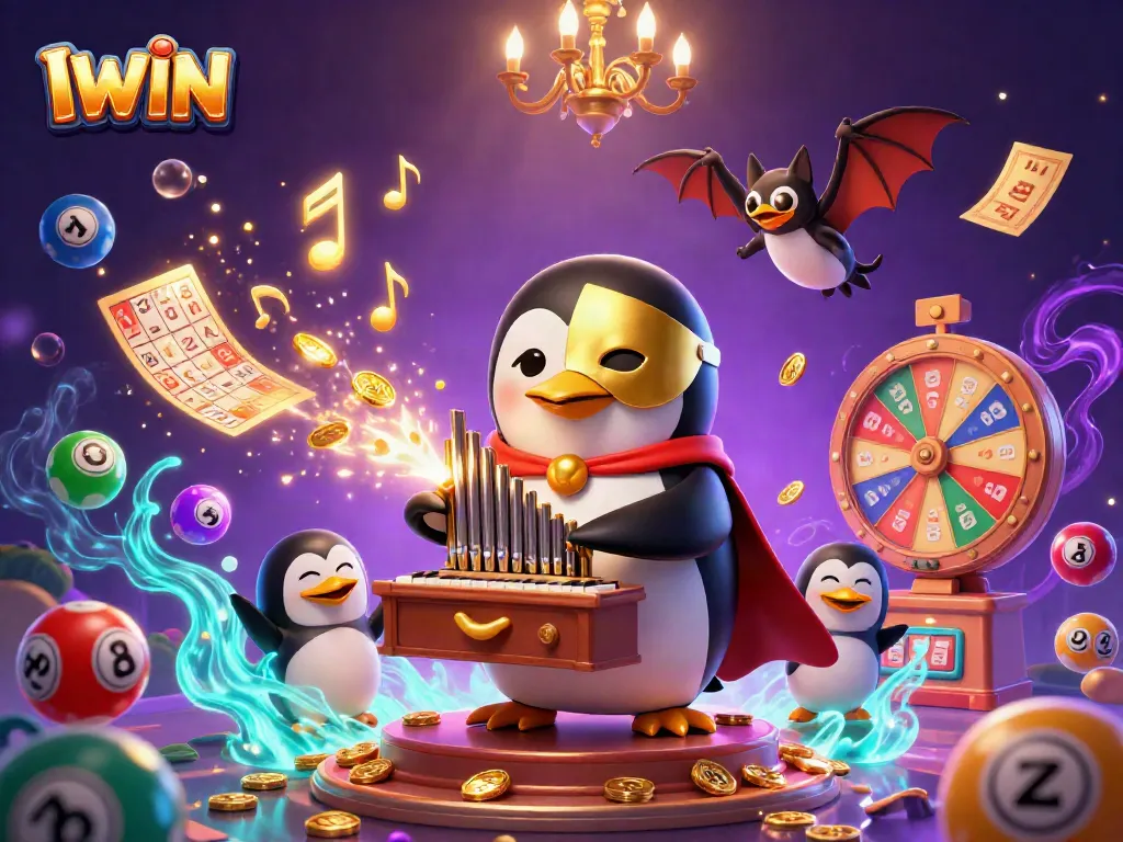 IWIN enhances your chances of winning with colorful bingo balls and golden prizes.