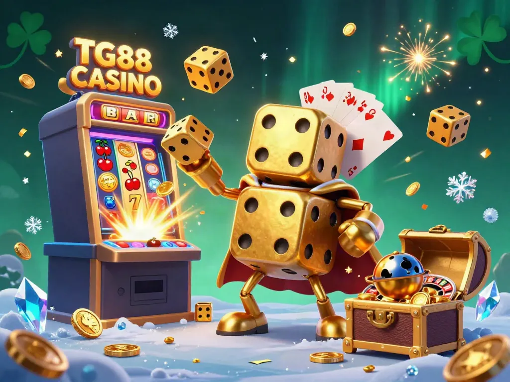 Experience the vibrant excitement of TG88 CASINO with dynamic characters and colorful game elements.