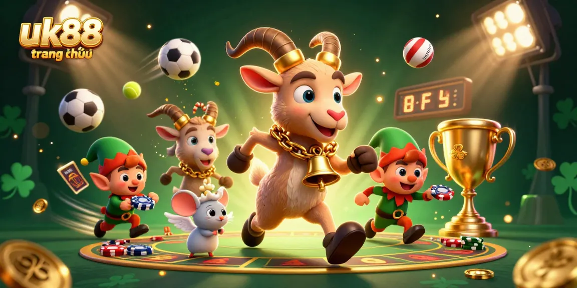 Experience the thrills of uk88 trang chủ with an exciting, dynamic casino scene featuring animated characters and vibrant game elements.