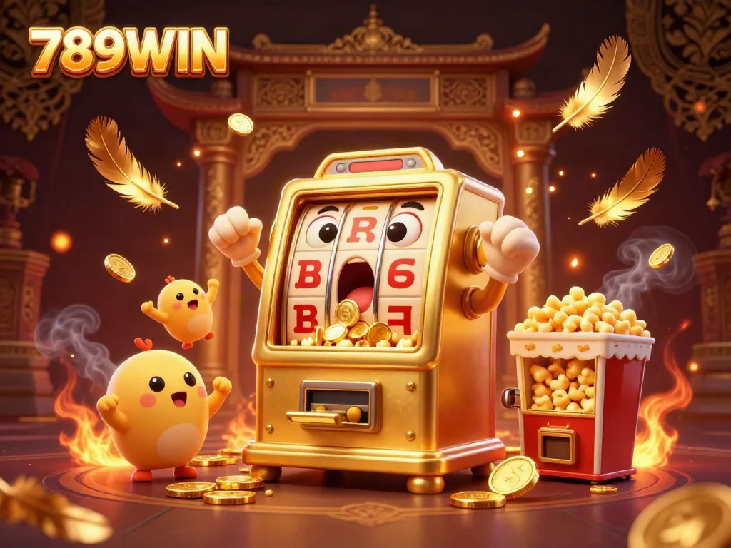 Experience the excitement of winning with 789WIN and golden slot machines celebrating jackpots!