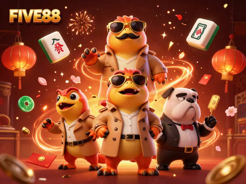 Experience the thrill of FIVE88 with raptors in disguise trying to enter a bustling VIP casino lounge.